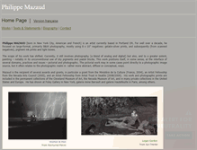 Tablet Screenshot of philippemazaud.com
